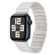 For Apple Watch SE 2023 40mm Bamboo Stainless Steel Magnetic Watch Band(Starlight) - free shipping - PMC TechLife - Order now!
