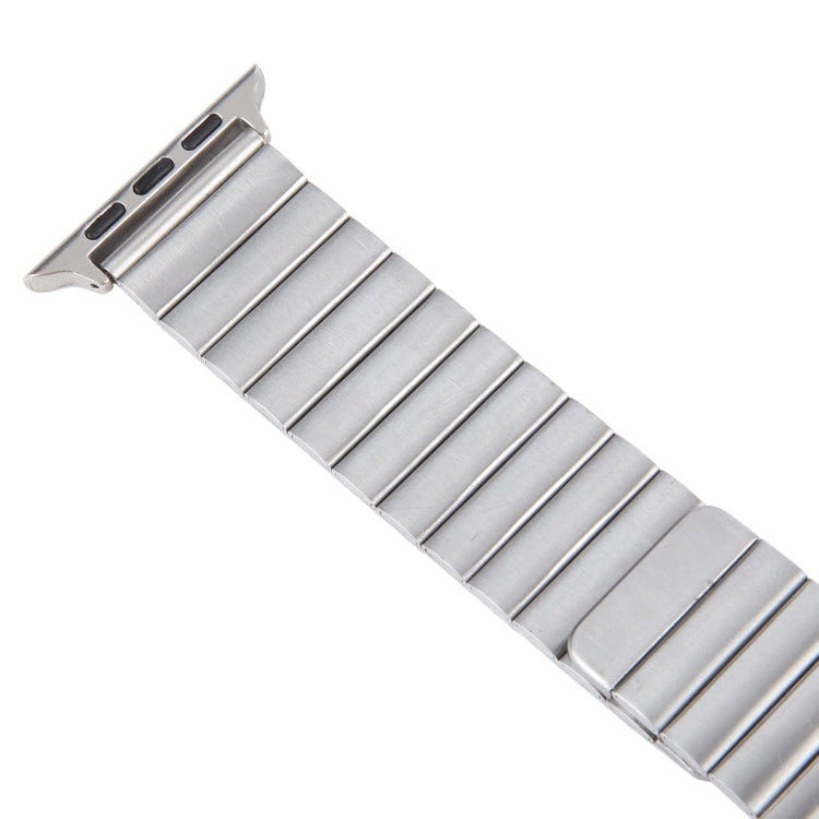 For Apple Watch Ultra 2 49mm Bamboo Stainless Steel Magnetic Watch Band(Sliver)