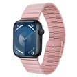 For Apple Watch Series 9 41mm Bamboo Stainless Steel Magnetic Watch Band(Pink) - free shipping - PMC TechLife - Order now!