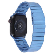 For Apple Watch Series 9 41mm Bamboo Stainless Steel Magnetic Watch Band(Blue)