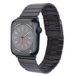 For Apple Watch Series 8 41mm Bamboo Stainless Steel Magnetic Watch Band(Black) - free shipping - PMC TechLife - Order now!