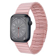 For Apple Watch Series 8 45mm Bamboo Stainless Steel Magnetic Watch Band(Pink) - free shipping - PMC TechLife - Order now!
