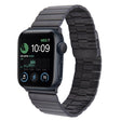 For Apple Watch SE 2022 44mm Bamboo Stainless Steel Magnetic Watch Band(Black) - free shipping - PMC TechLife - Order now!