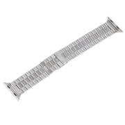 For Apple Watch Series 7 41mm Bamboo Stainless Steel Magnetic Watch Band(Sliver)