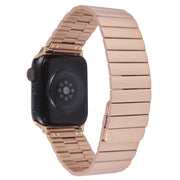 For Apple Watch SE 40mm Bamboo Stainless Steel Magnetic Watch Band(Rose Gold)