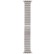 For Apple Watch SE 40mm Bamboo Stainless Steel Magnetic Watch Band(Sliver)