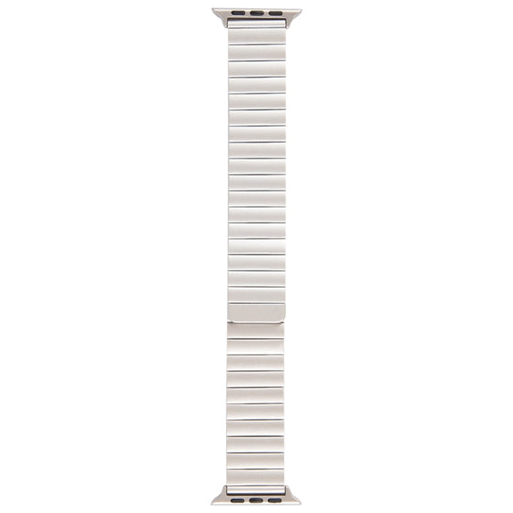 For Apple Watch SE 40mm Bamboo Stainless Steel Magnetic Watch Band(Starlight)