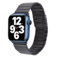 For Apple Watch SE 44mm Bamboo Stainless Steel Magnetic Watch Band(Black) - free shipping - PMC TechLife - Order now!