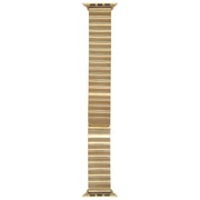 For Apple Watch SE 44mm Bamboo Stainless Steel Magnetic Watch Band(Gold)