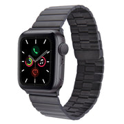 For Apple Watch Series 5 40mm Bamboo Stainless Steel Magnetic Watch Band(Black)