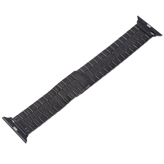 For Apple Watch 42mm Bamboo Stainless Steel Magnetic Watch Band(Black)