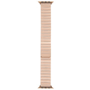 For Apple Watch 42mm Bamboo Stainless Steel Magnetic Watch Band(Rose Gold)