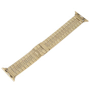 For Apple Watch 42mm Bamboo Stainless Steel Magnetic Watch Band(Gold)