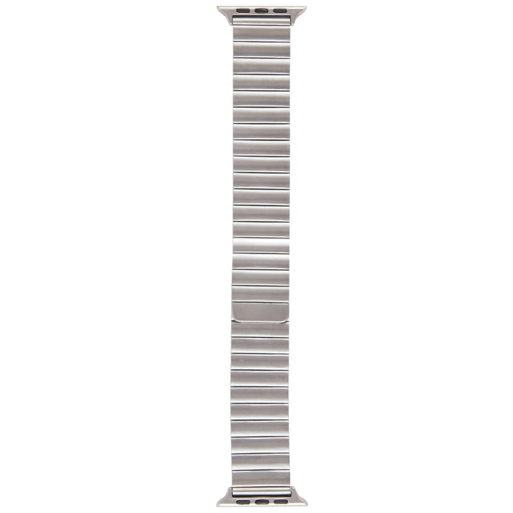 For Apple Watch 42mm Bamboo Stainless Steel Magnetic Watch Band(Sliver)