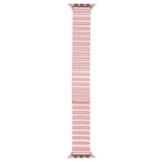 For Apple Watch 42mm Bamboo Stainless Steel Magnetic Watch Band(Pink)