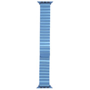 For Apple Watch 42mm Bamboo Stainless Steel Magnetic Watch Band(Blue)