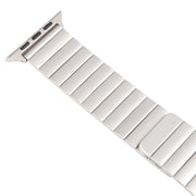 For Apple Watch 42mm Bamboo Stainless Steel Magnetic Watch Band(Starlight)