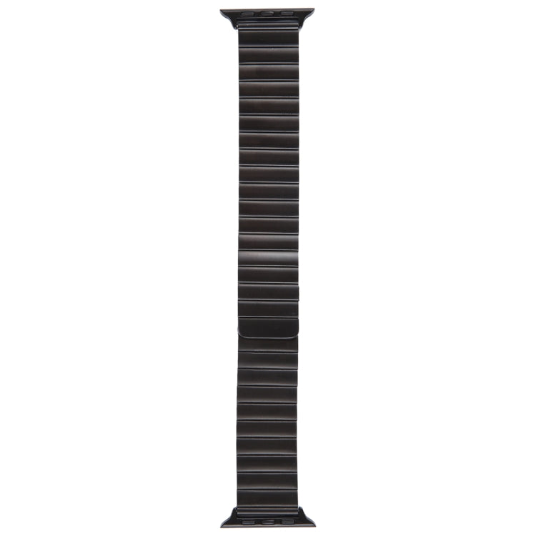 For Apple Watch 38mm Bamboo Stainless Steel Magnetic Watch Band(Black)