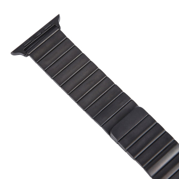 For Apple Watch 38mm Bamboo Stainless Steel Magnetic Watch Band(Black)
