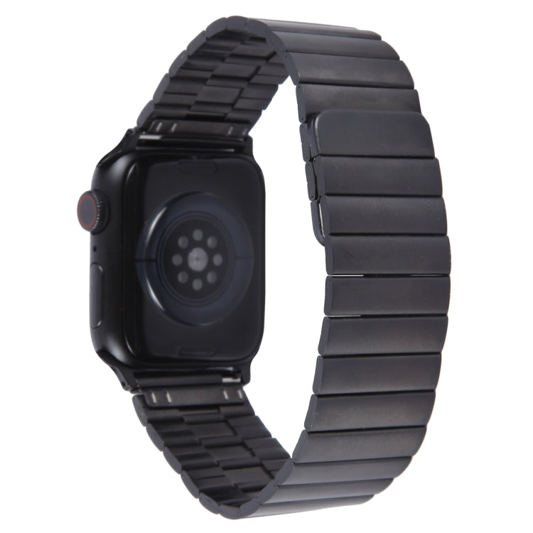 For Apple Watch 38mm Bamboo Stainless Steel Magnetic Watch Band(Black)