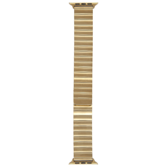 For Apple Watch 38mm Bamboo Stainless Steel Magnetic Watch Band(Gold)