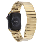 For Apple Watch 38mm Bamboo Stainless Steel Magnetic Watch Band(Gold)