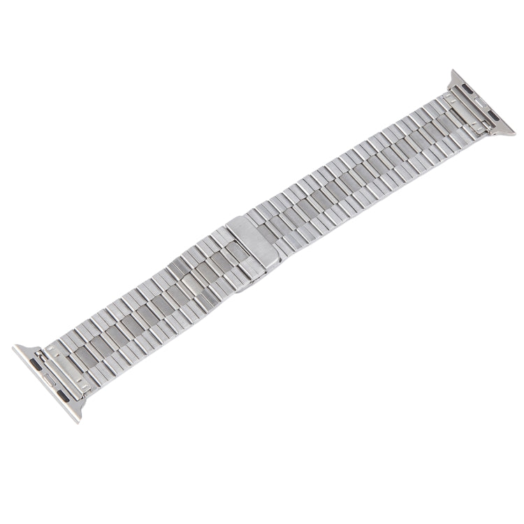 For Apple Watch 38mm Bamboo Stainless Steel Magnetic Watch Band(Sliver)