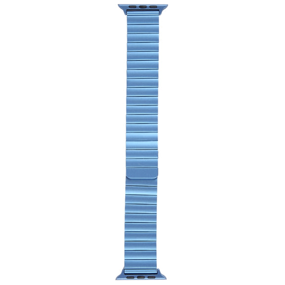 For Apple Watch 38mm Bamboo Stainless Steel Magnetic Watch Band(Blue)
