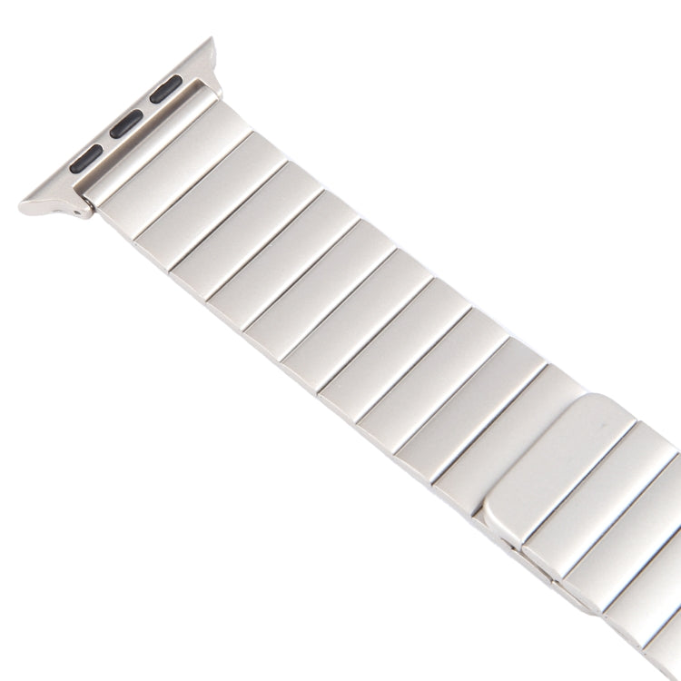 For Apple Watch 38mm Bamboo Stainless Steel Magnetic Watch Band(Starlight)