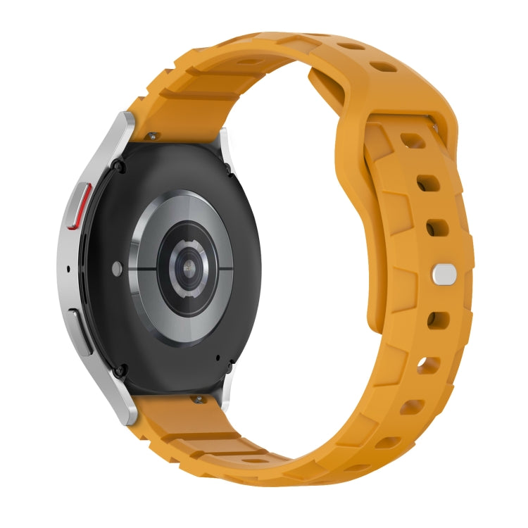 18mm Armor Silicone Watch Band(Yellow)