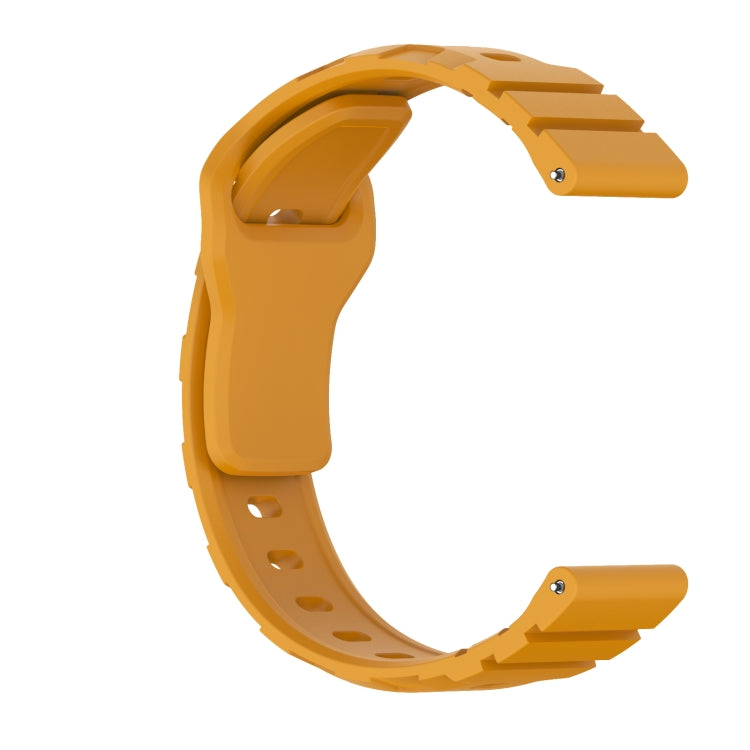 18mm Armor Silicone Watch Band(Yellow)