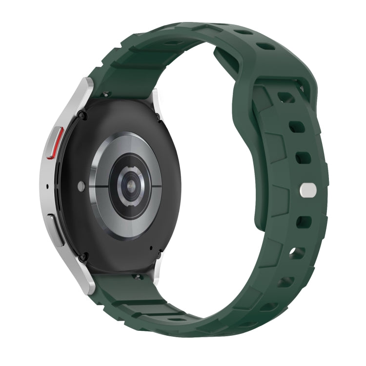 18mm Armor Silicone Watch Band(Dark Green)