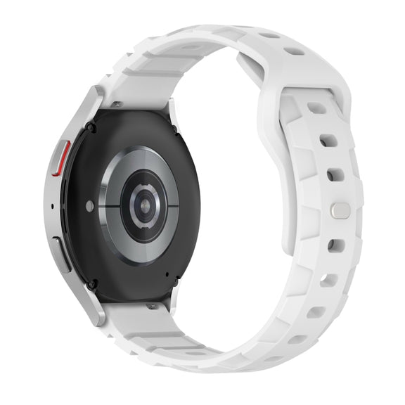 20mm Armor Silicone Watch Band(White)