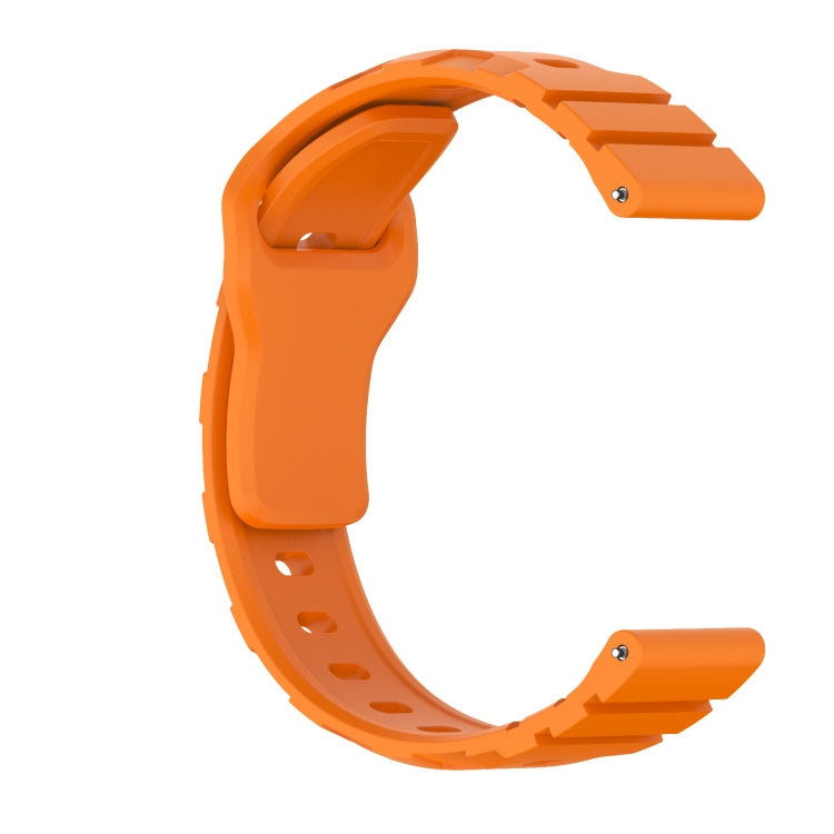20mm Armor Silicone Watch Band(Orange)