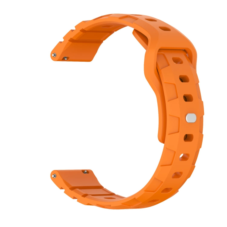 20mm Armor Silicone Watch Band(Orange)