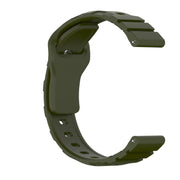 20mm Armor Silicone Watch Band(Army Green)