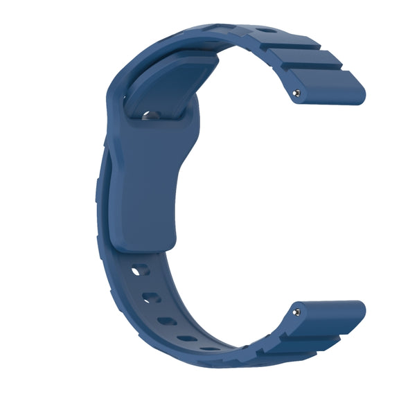 20mm Armor Silicone Watch Band(Dark Blue)