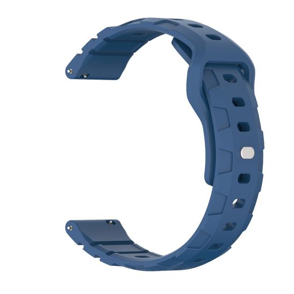 20mm Armor Silicone Watch Band(Dark Blue)