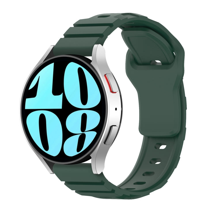 20mm Armor Silicone Watch Band(Dark Green)
