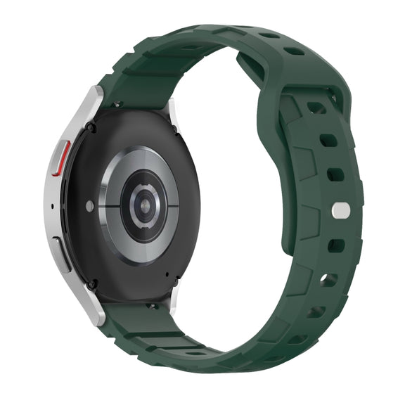 20mm Armor Silicone Watch Band(Dark Green)