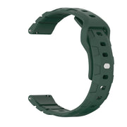 20mm Armor Silicone Watch Band(Dark Green)