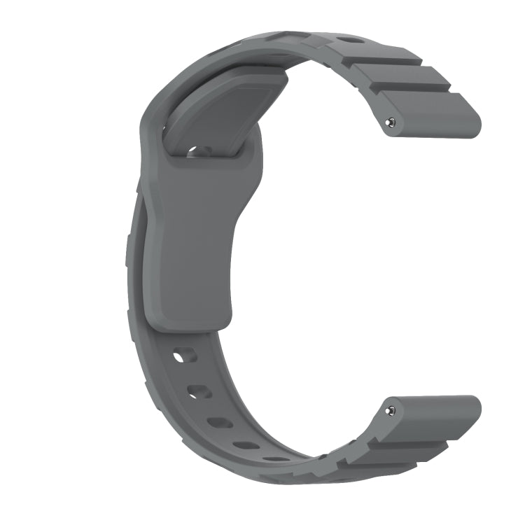 20mm Armor Silicone Watch Band(Space Grey)