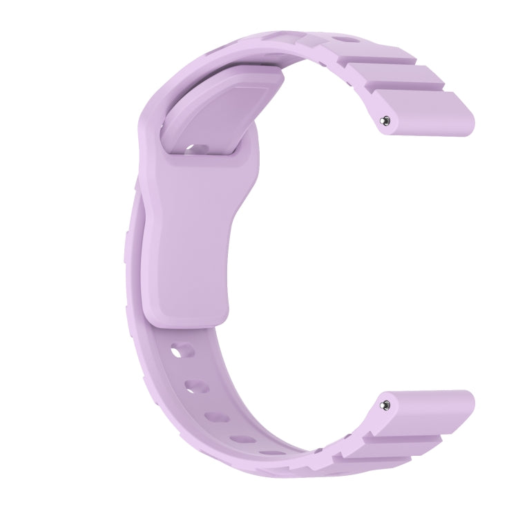 20mm Armor Silicone Watch Band(Purple)