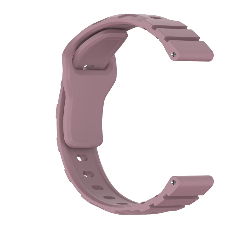 20mm Armor Silicone Watch Band(Dark Purple)