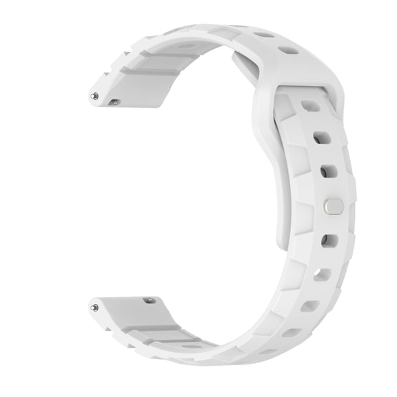 22mm Armor Silicone Watch Band(White)