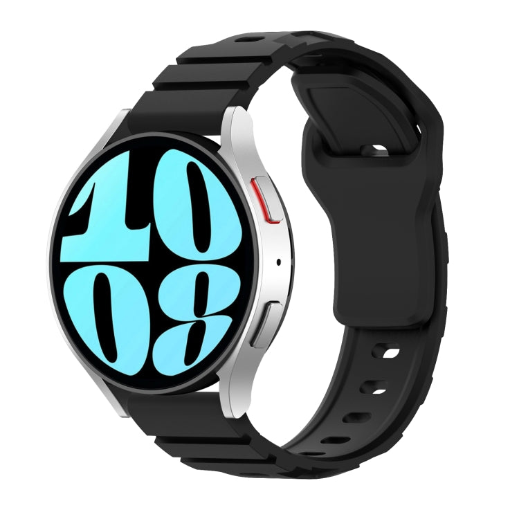 22mm Armor Silicone Watch Band(Black)