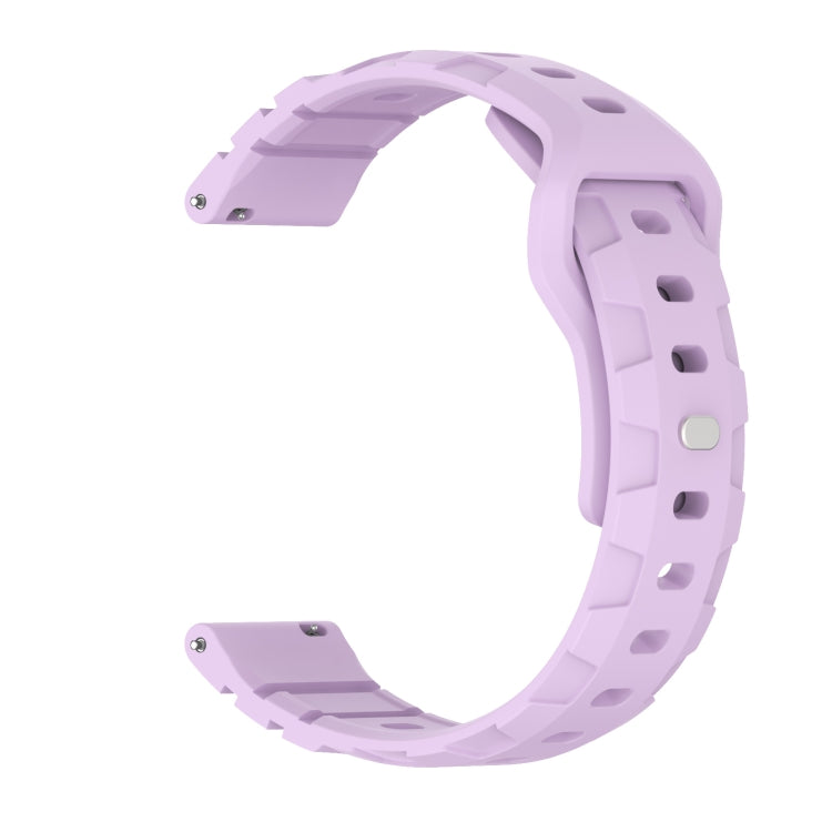 22mm Armor Silicone Watch Band(Purple)