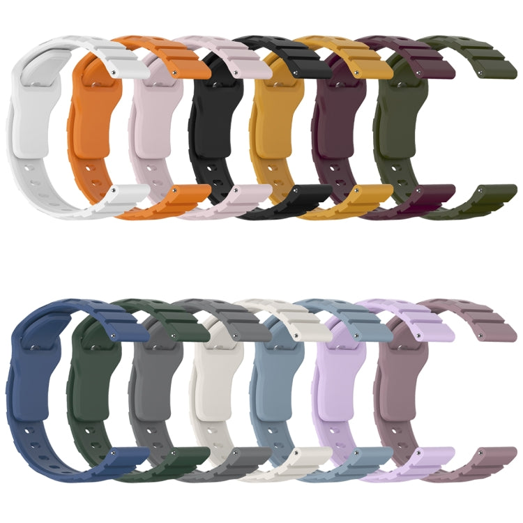 22mm Armor Silicone Watch Band(Yellow)