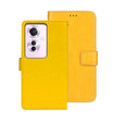 For OPPO Reno11 F 5G idewei Crazy Horse Texture Leather Phone Case(Yellow) - free shipping - PMC Jewellery - Order now!