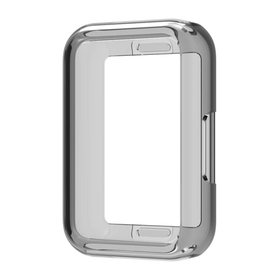 For Samsung Galaxy Fit 3 Half Pack Hollow TPU Watch Protective Case(Transparent Black)
